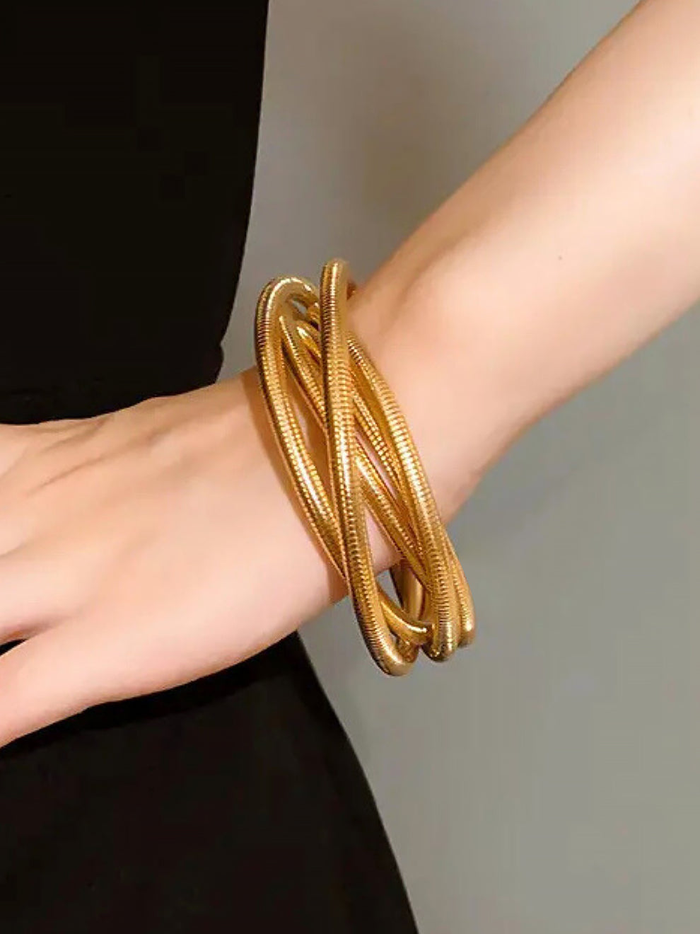 Golden Coil Bangle