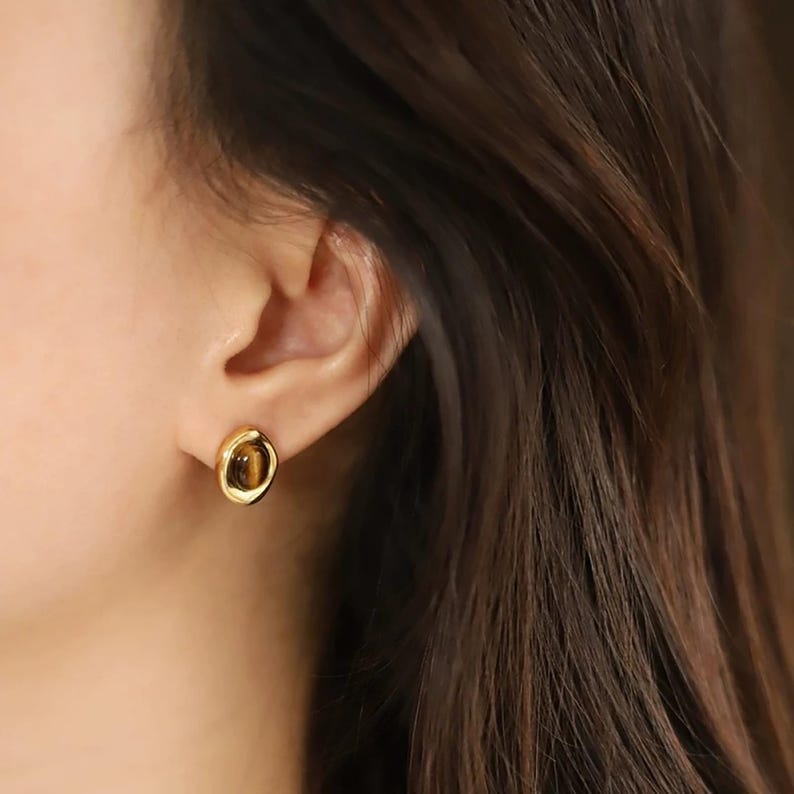 Molten Gold Studs