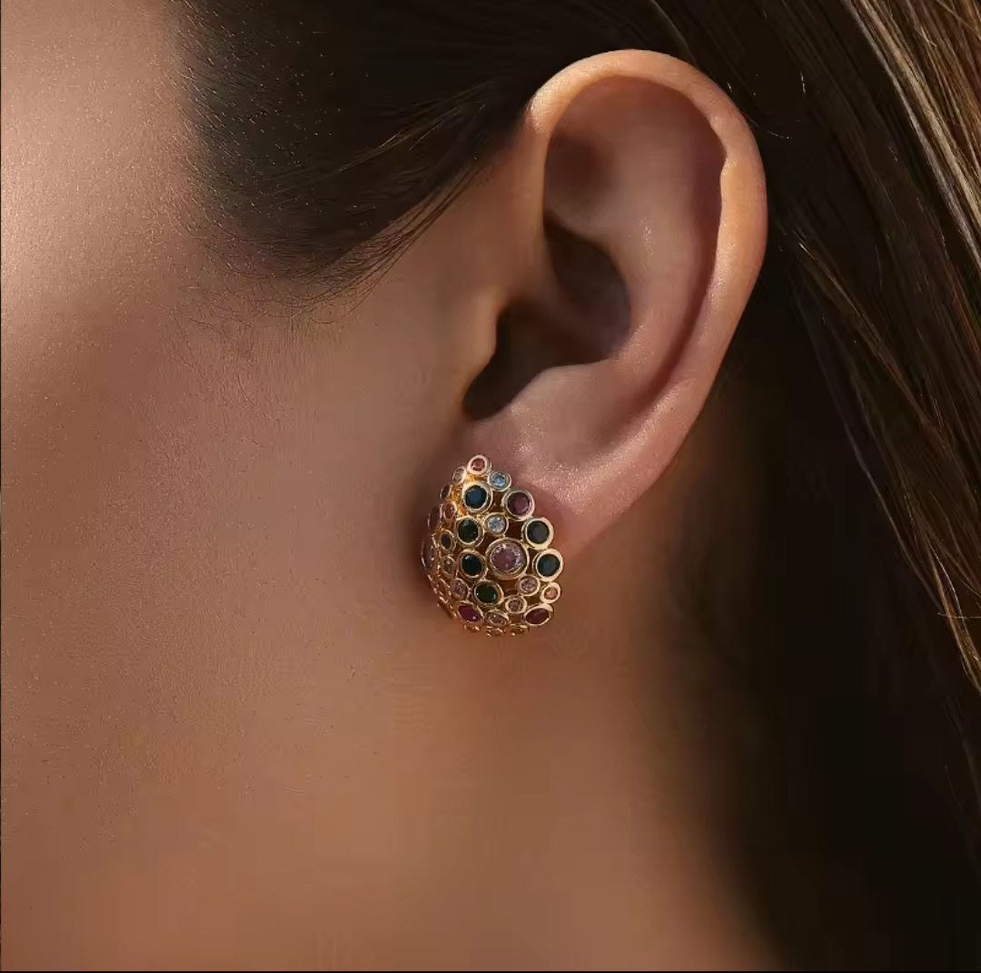 Glimmering Halo Earrings