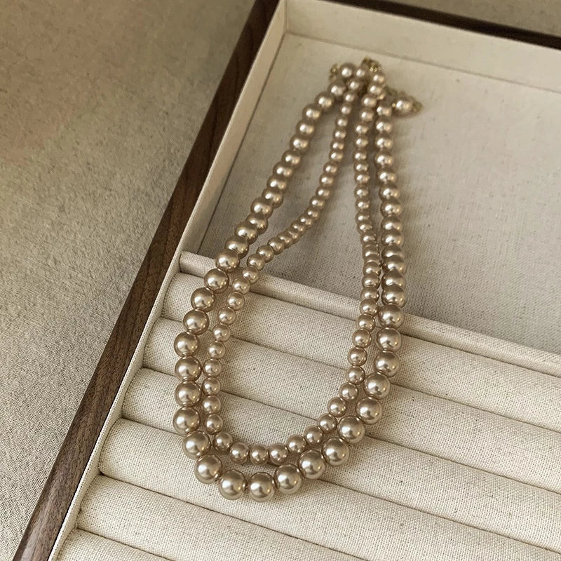 Champagne Pearl Necklace