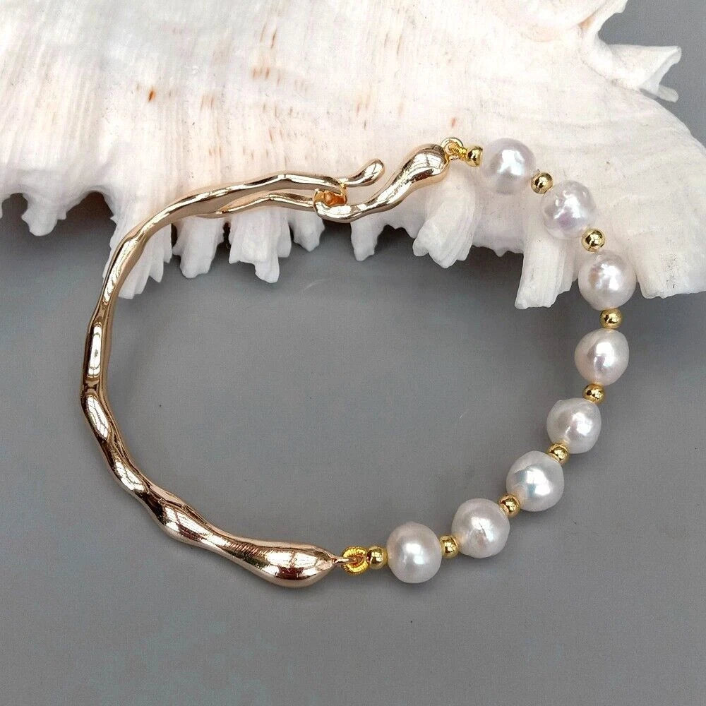 Sculpt Pearl Bracelet