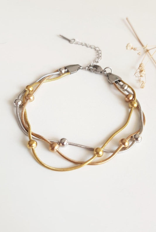 Gold Pearl Bracelet