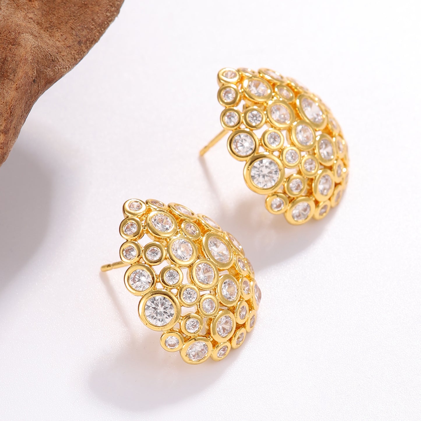 Glimmering Halo Earrings