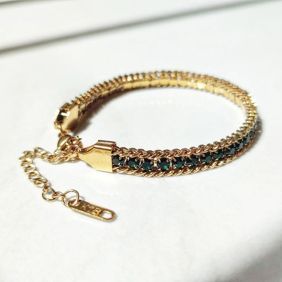 Gemstone Cascade Bracelet