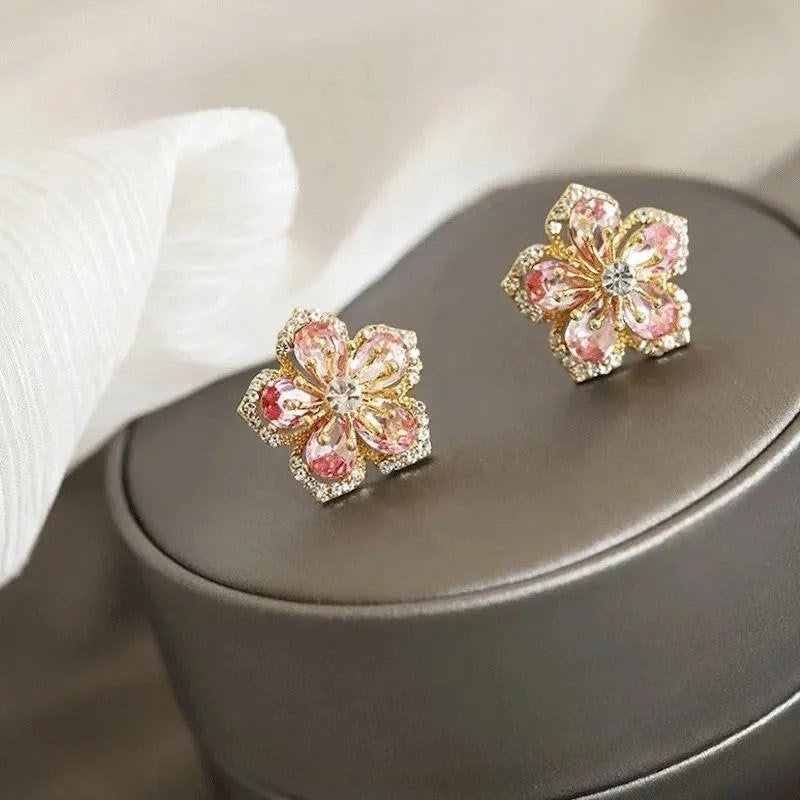 Rainbow Flower Earrings