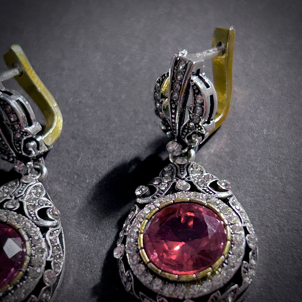 Retro Rhinestone Earings