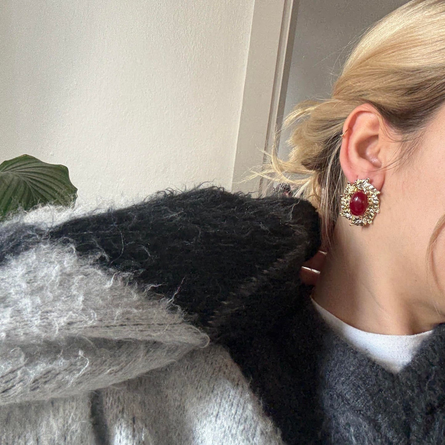 Red Eclipse Studs