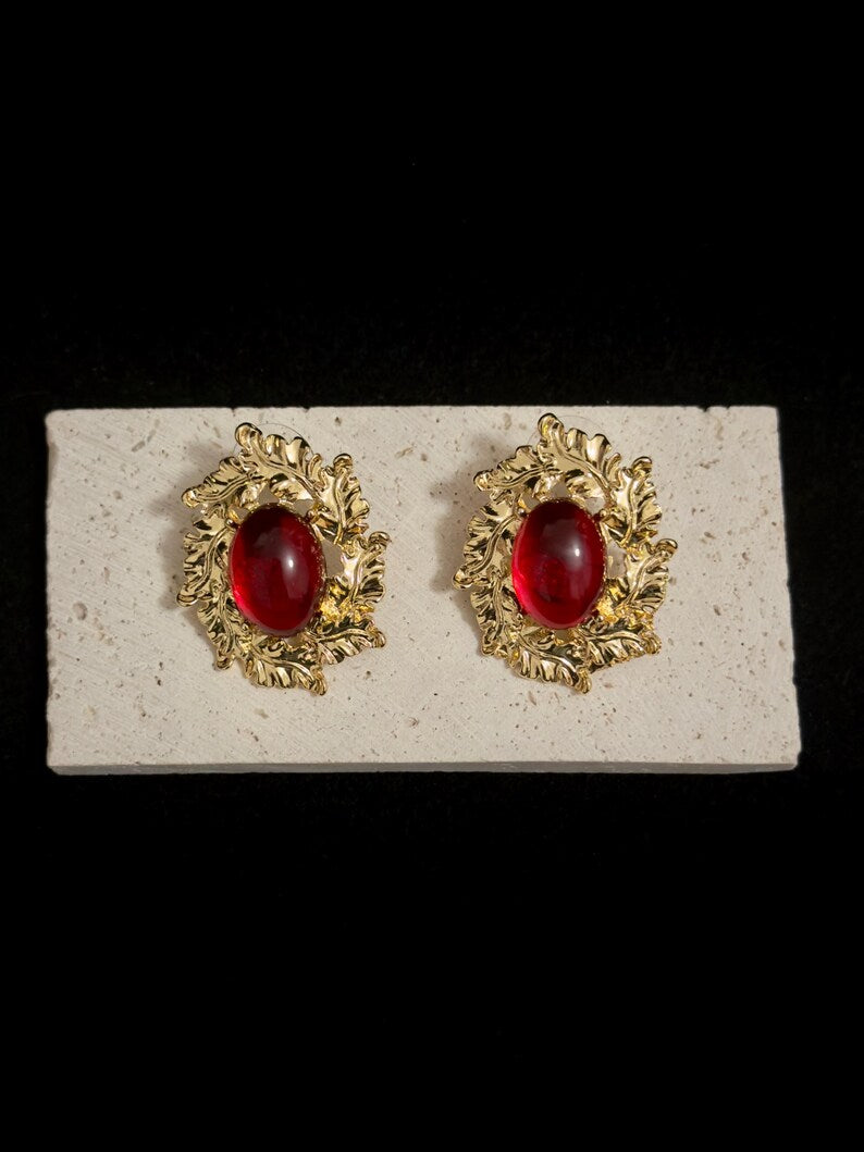 Red Eclipse Studs
