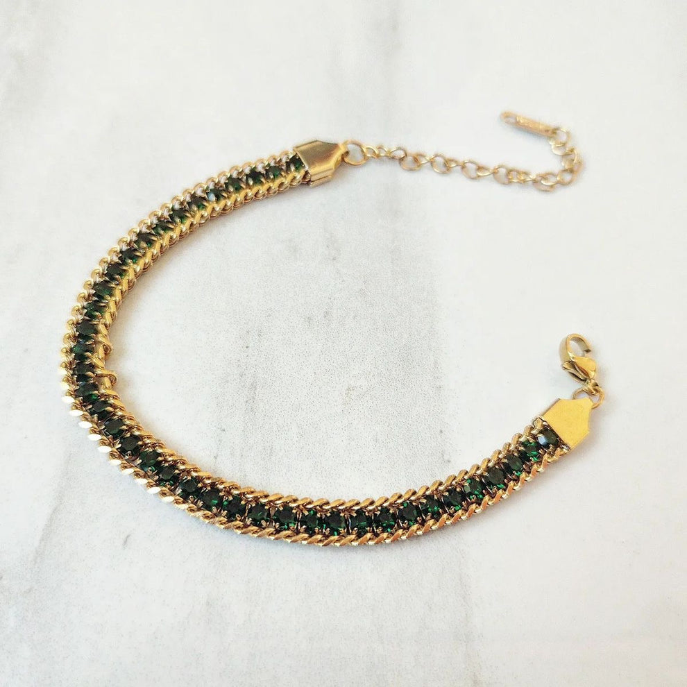 Gemstone Cascade Bracelet