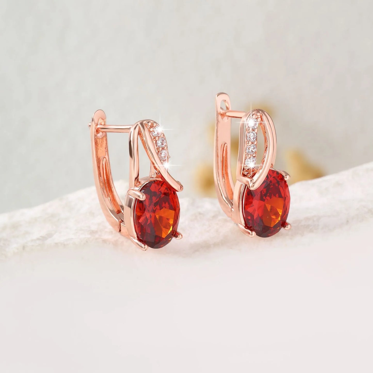 Cherry Glow Studs