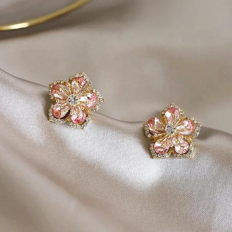 Rainbow Flower Earrings