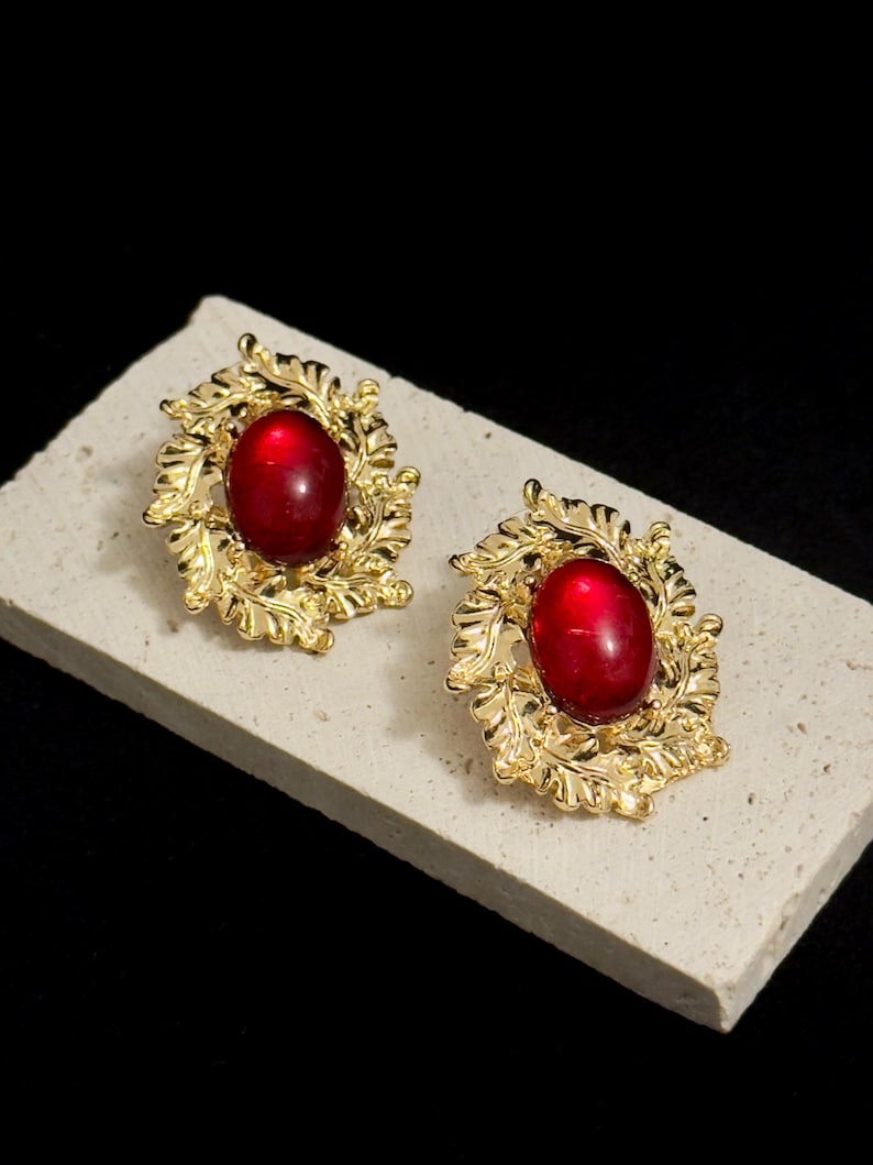 Red Eclipse Studs