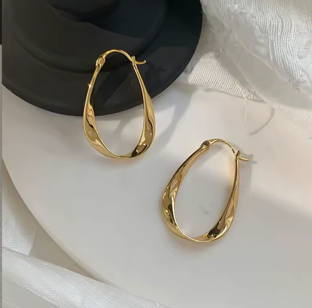 Oval Loop Earrings