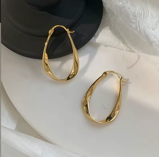 Oval Loop Earrings