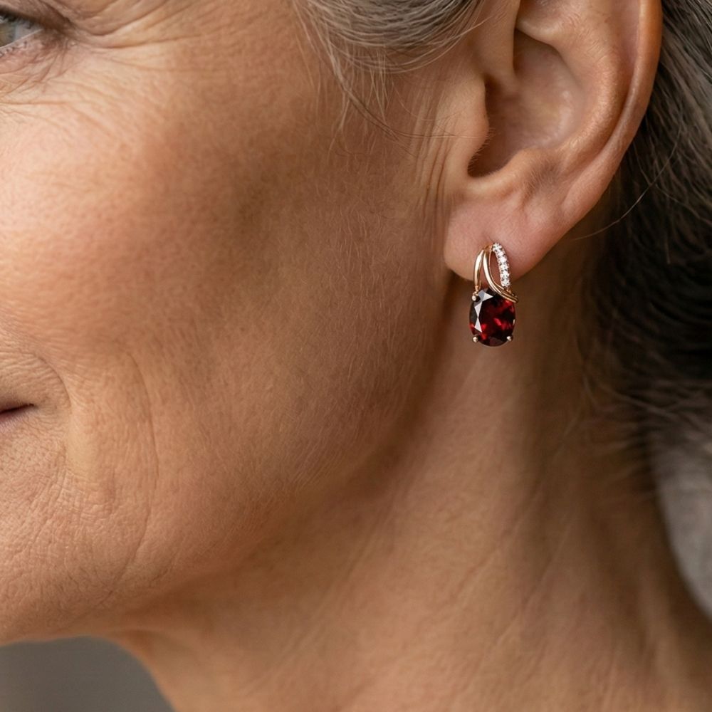 Cherry Glow Studs