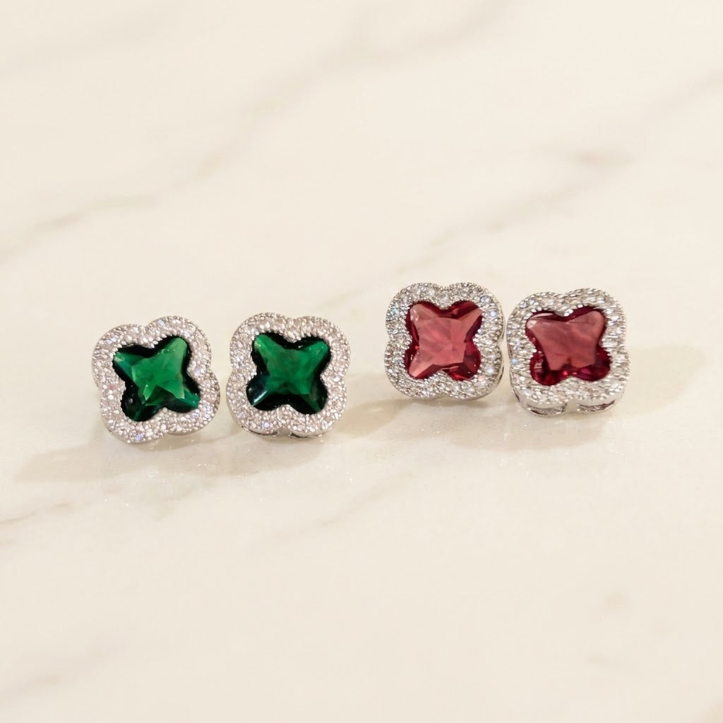 Luxe Clover Studs
