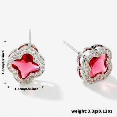 Luxe Clover Studs