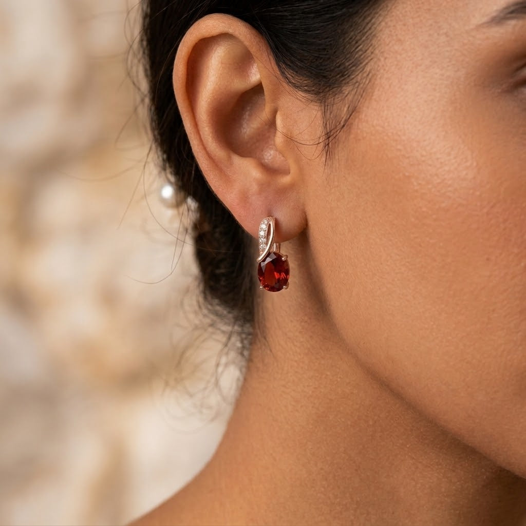 Cherry Glow Studs