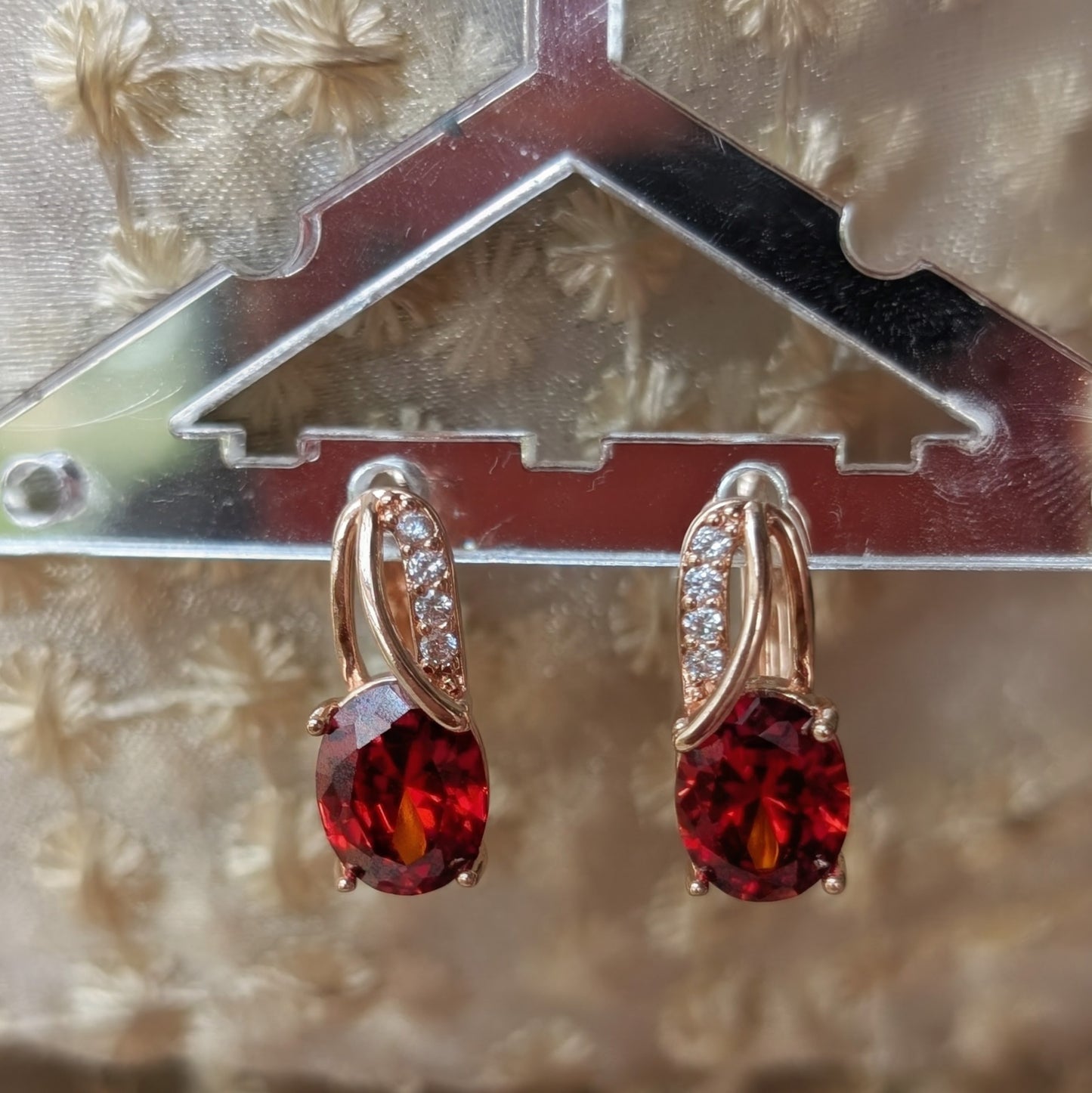 Cherry Glow Studs