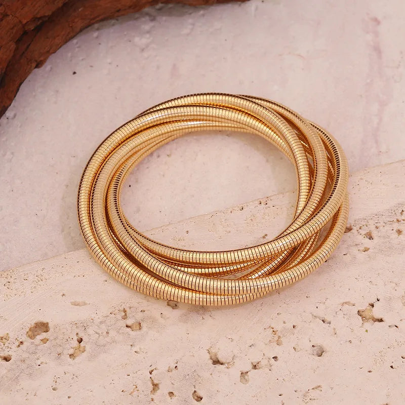 Golden Coil Bangle