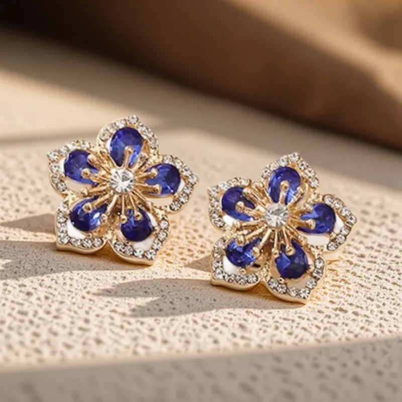 Rainbow Flower Earrings