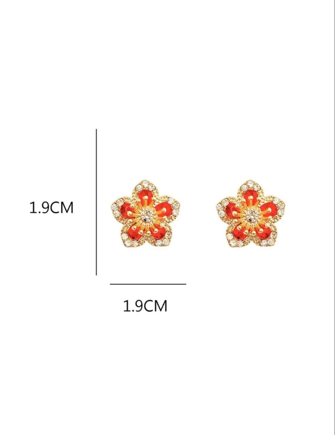 Rainbow Flower Earrings