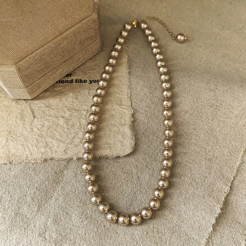 Champagne Pearl Necklace