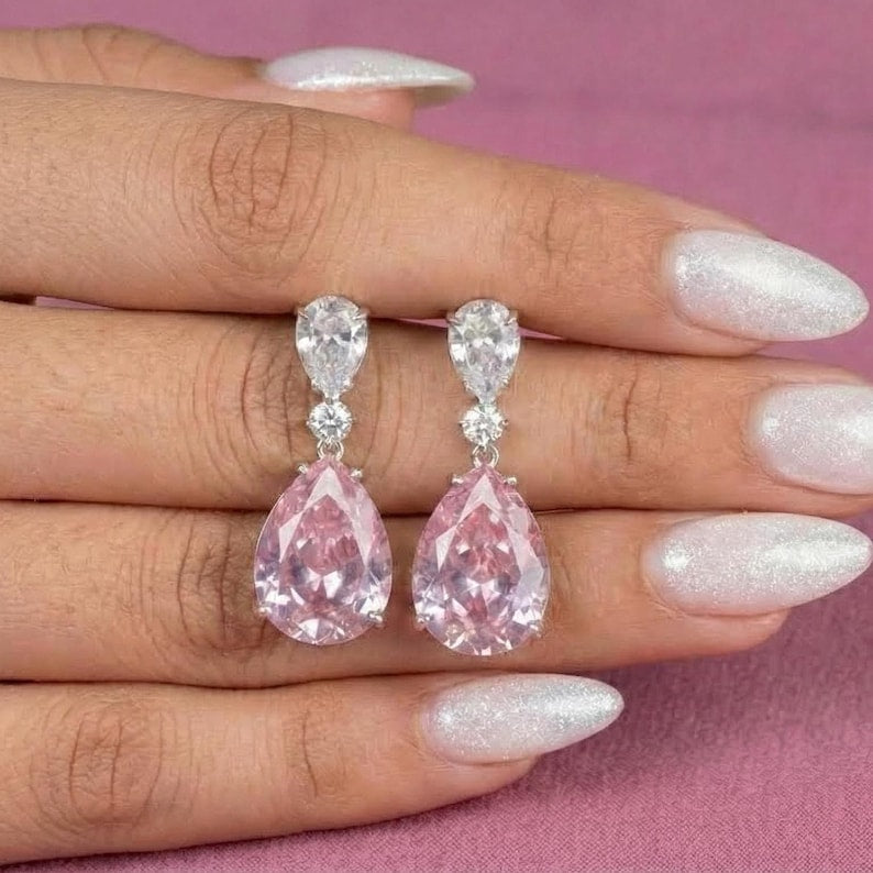 Rose Quartz Earrings