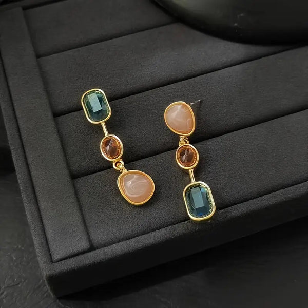 Gemstone Glamour Earrings