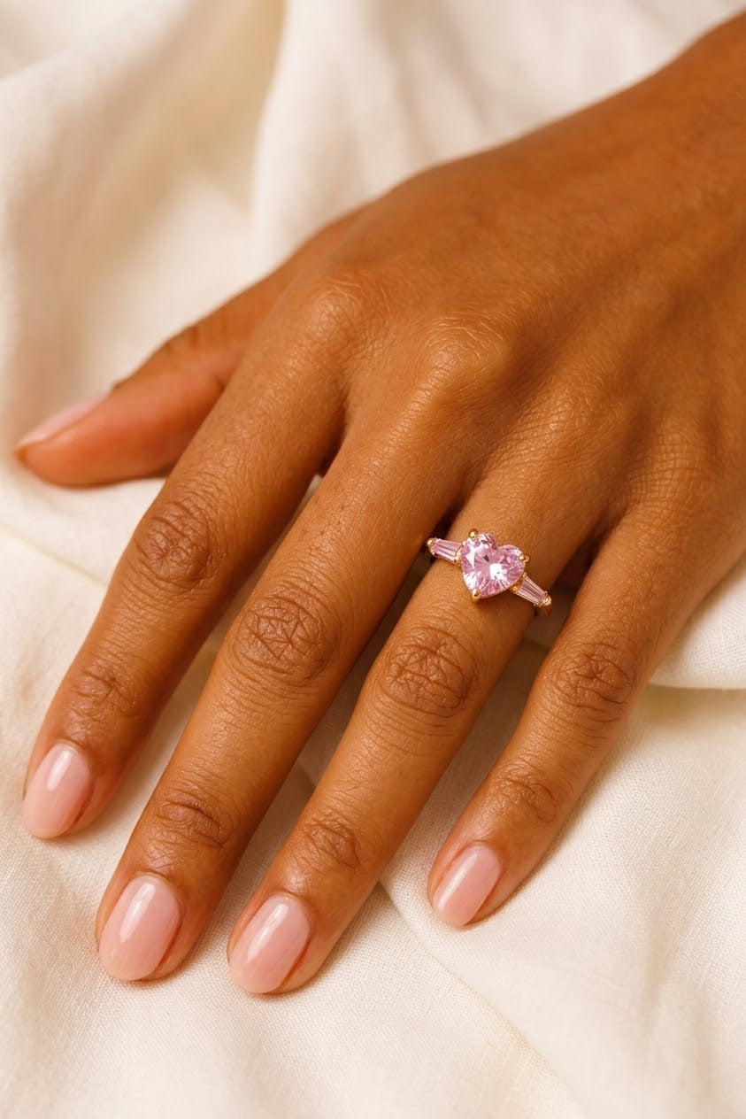 Pink Heart Ring