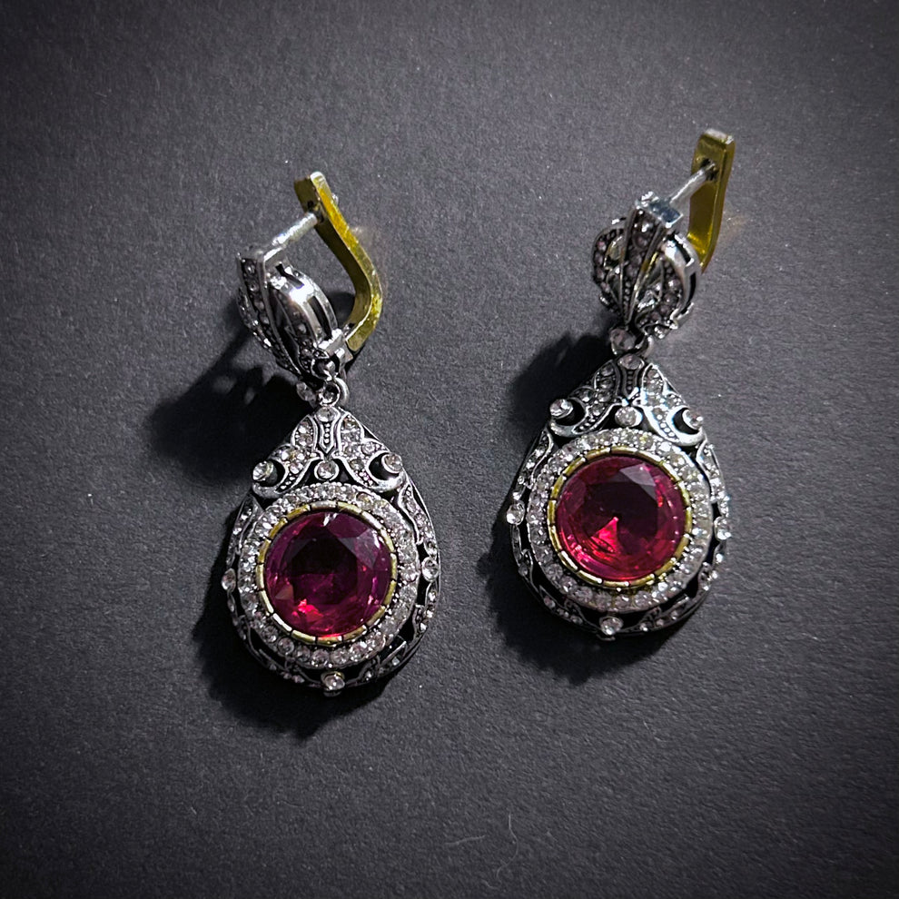 Retro Rhinestone Earings