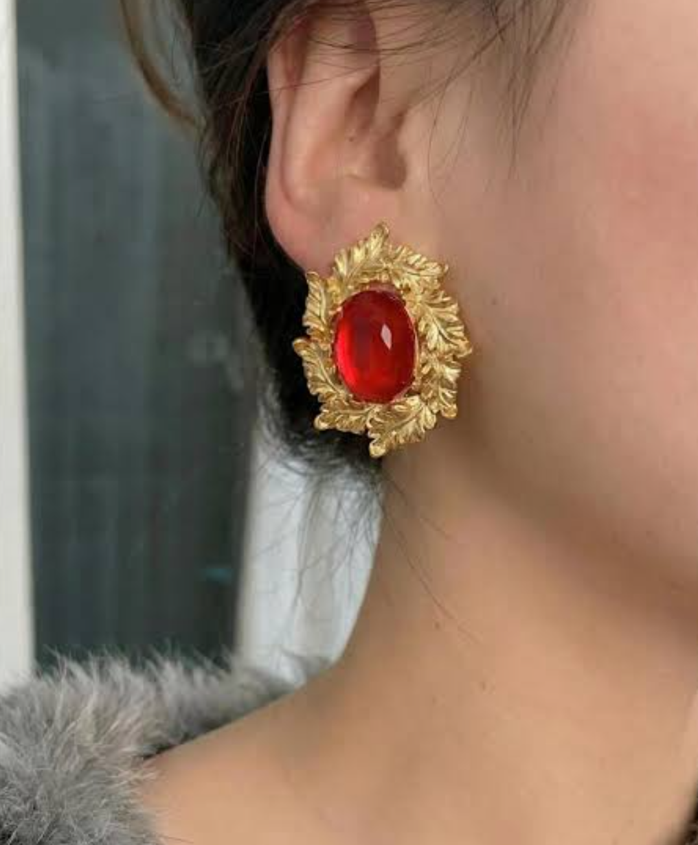 Red Eclipse Studs
