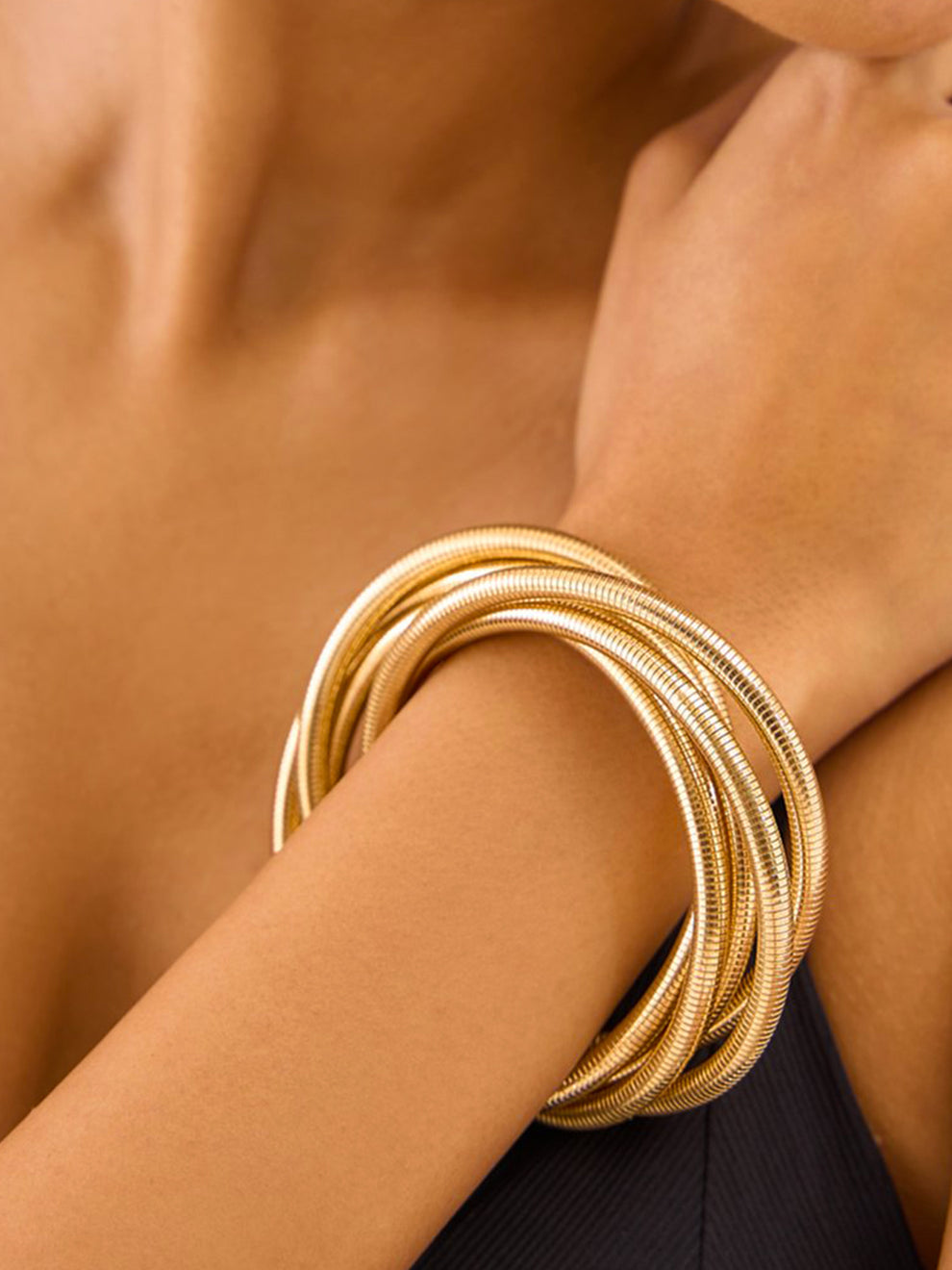Golden Coil Bangle