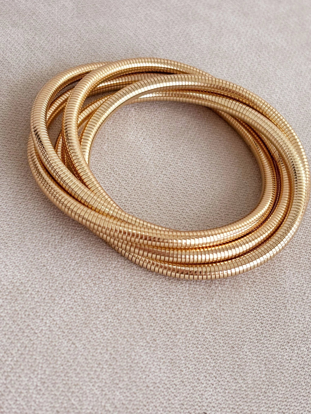 Golden Coil Bangle