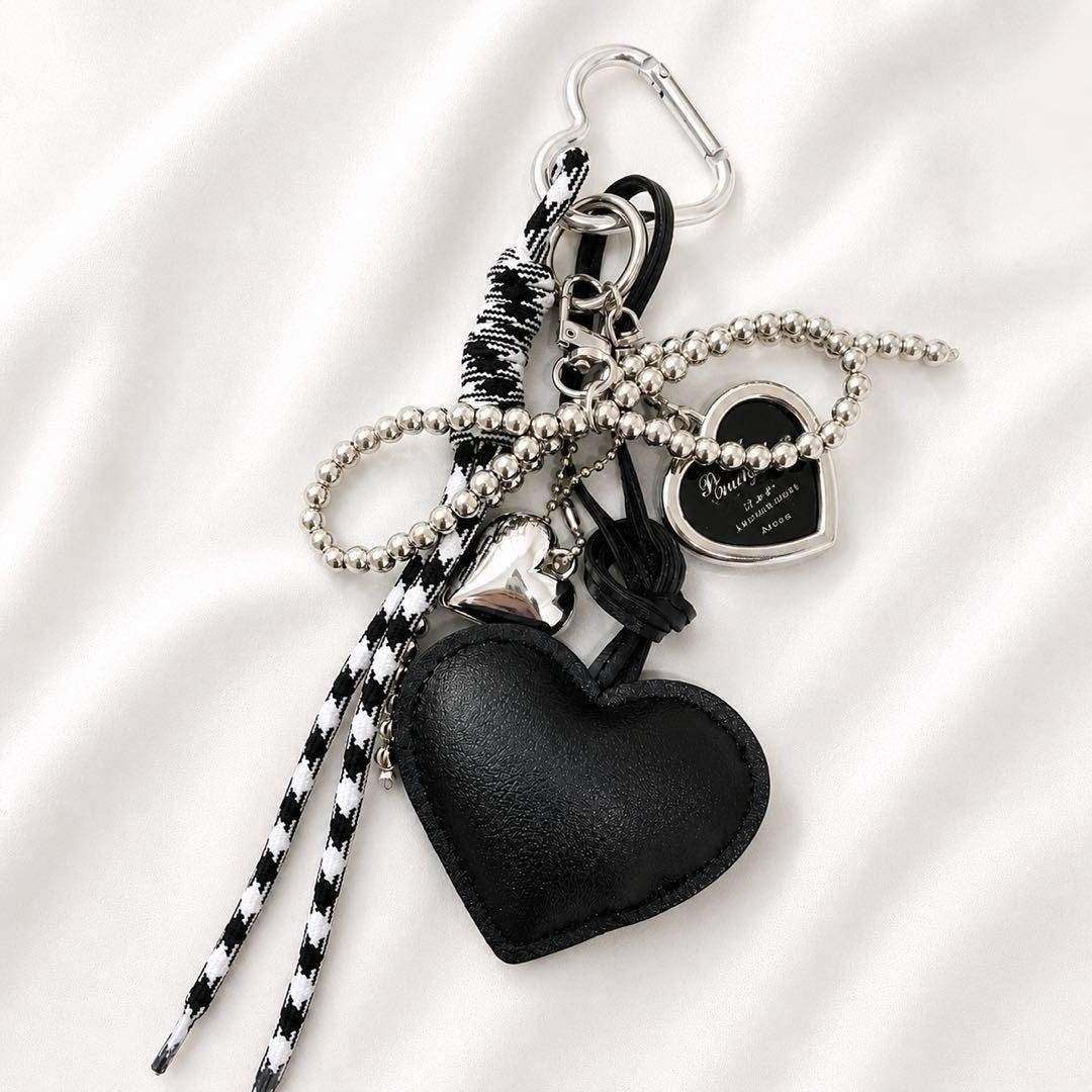 Monochrome Heart Charm