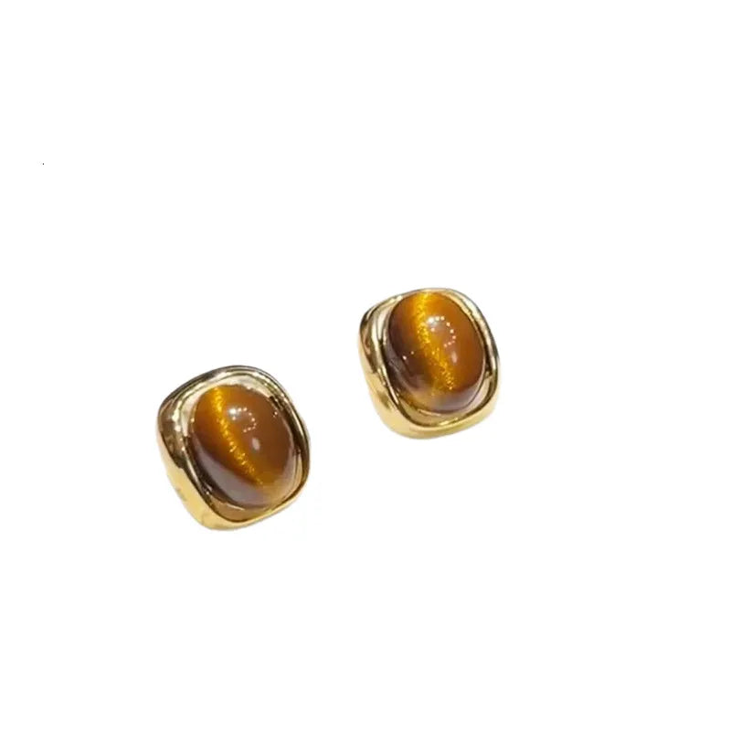 Tiger's Eye studs
