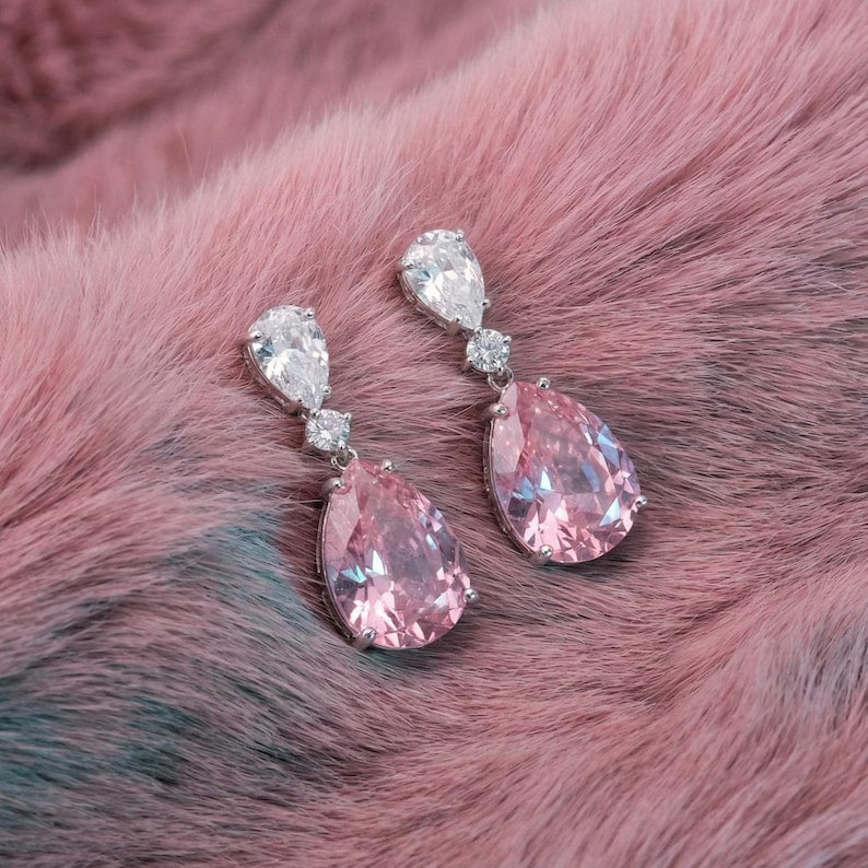 Rose Quartz Earrings