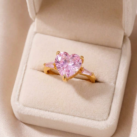 Pink Heart Ring