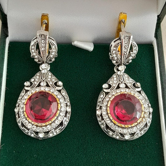 Retro Rhinestone Earings