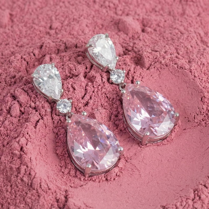 Rose Quartz Earrings