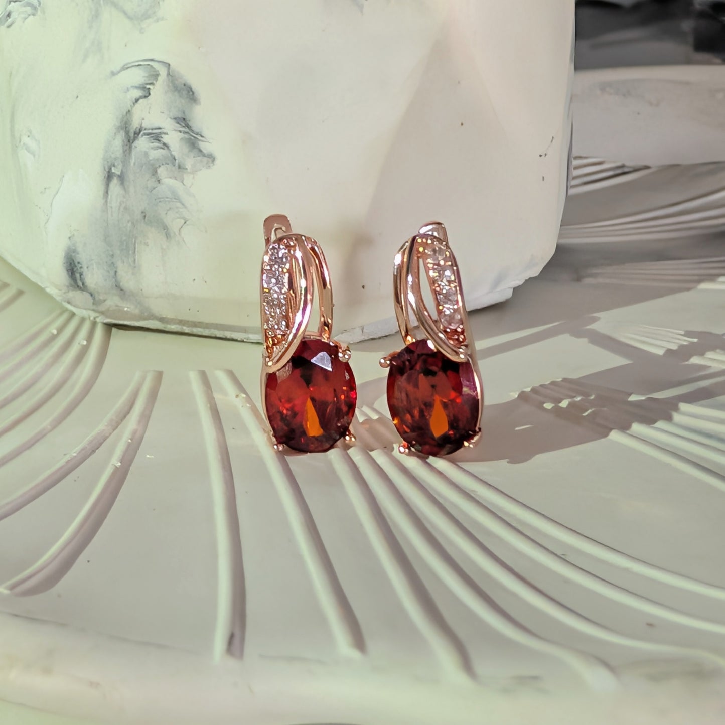 Cherry Glow Studs
