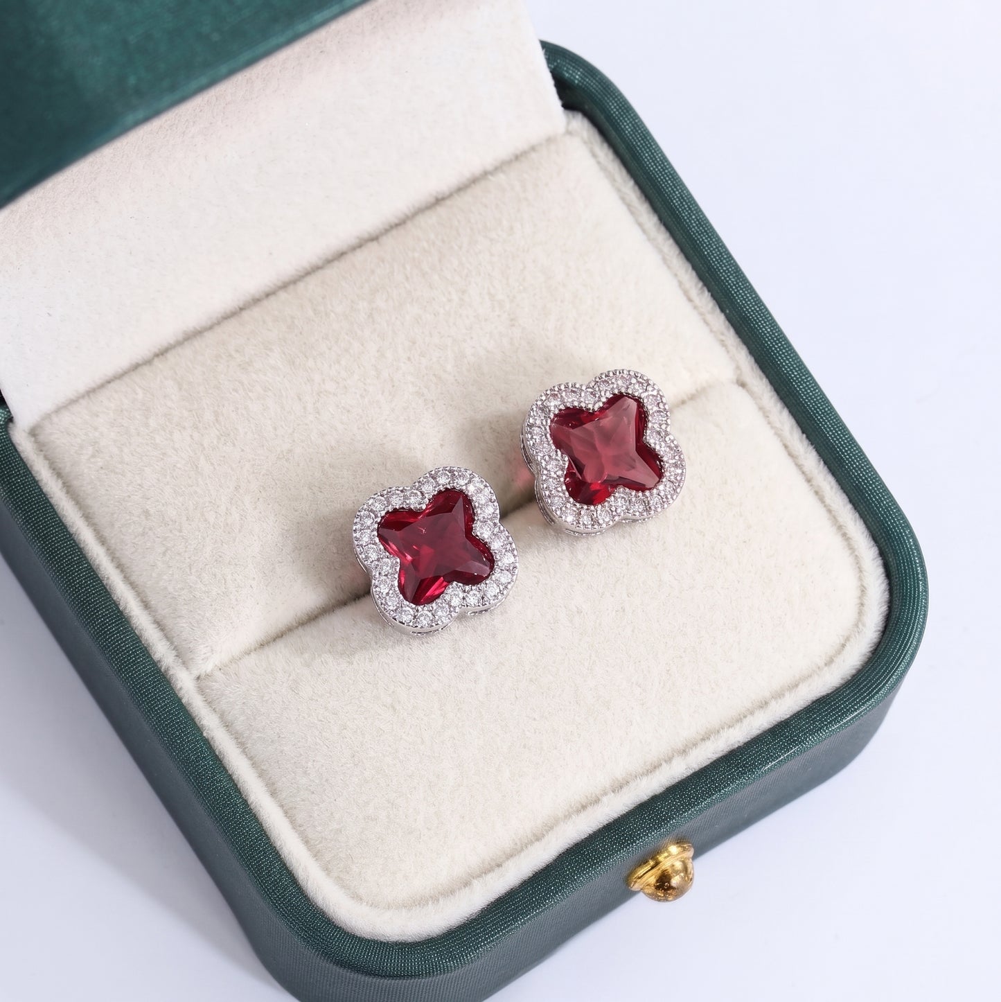 Luxe Clover Studs