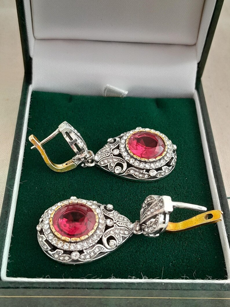 Retro Rhinestone Earings