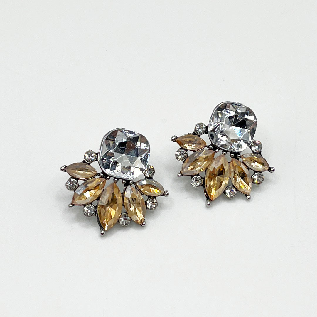 Crystal Flower Earrings