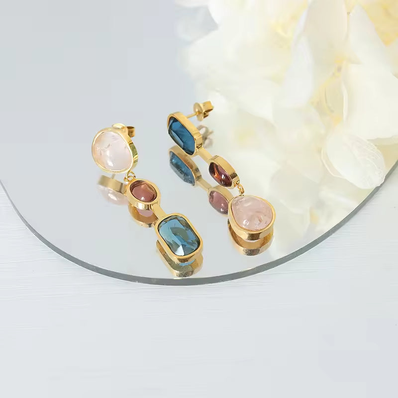 Gemstone Glamour Earrings