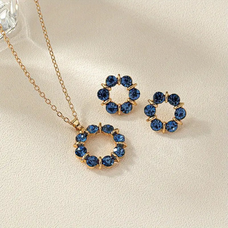 Sapphire Circle Set