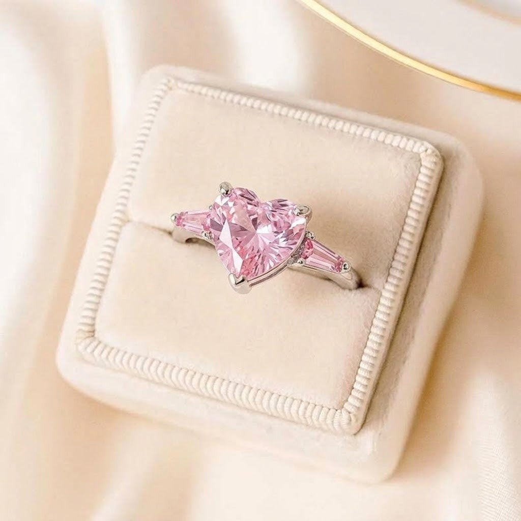 Pink Heart Ring