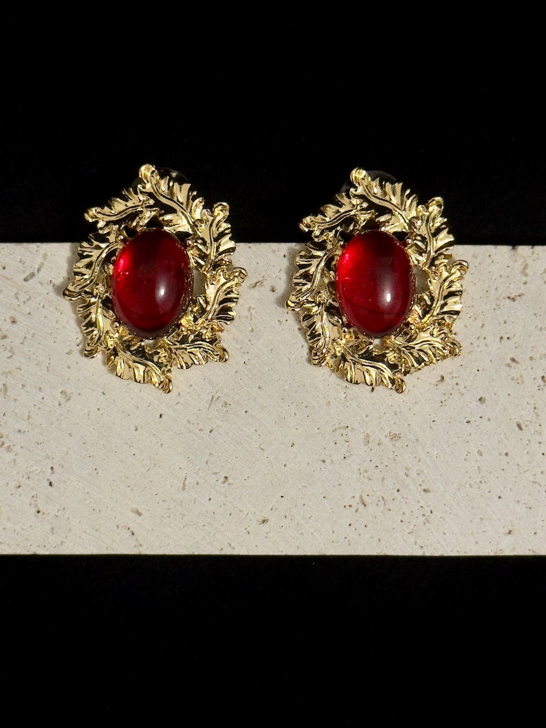 Red Eclipse Studs