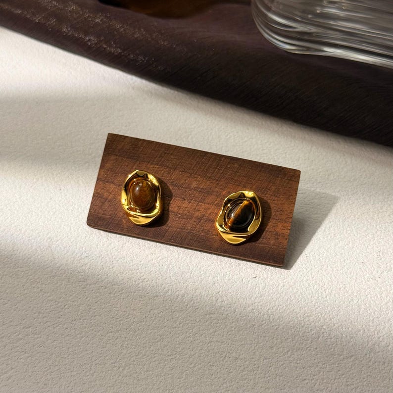 Molten Gold Studs