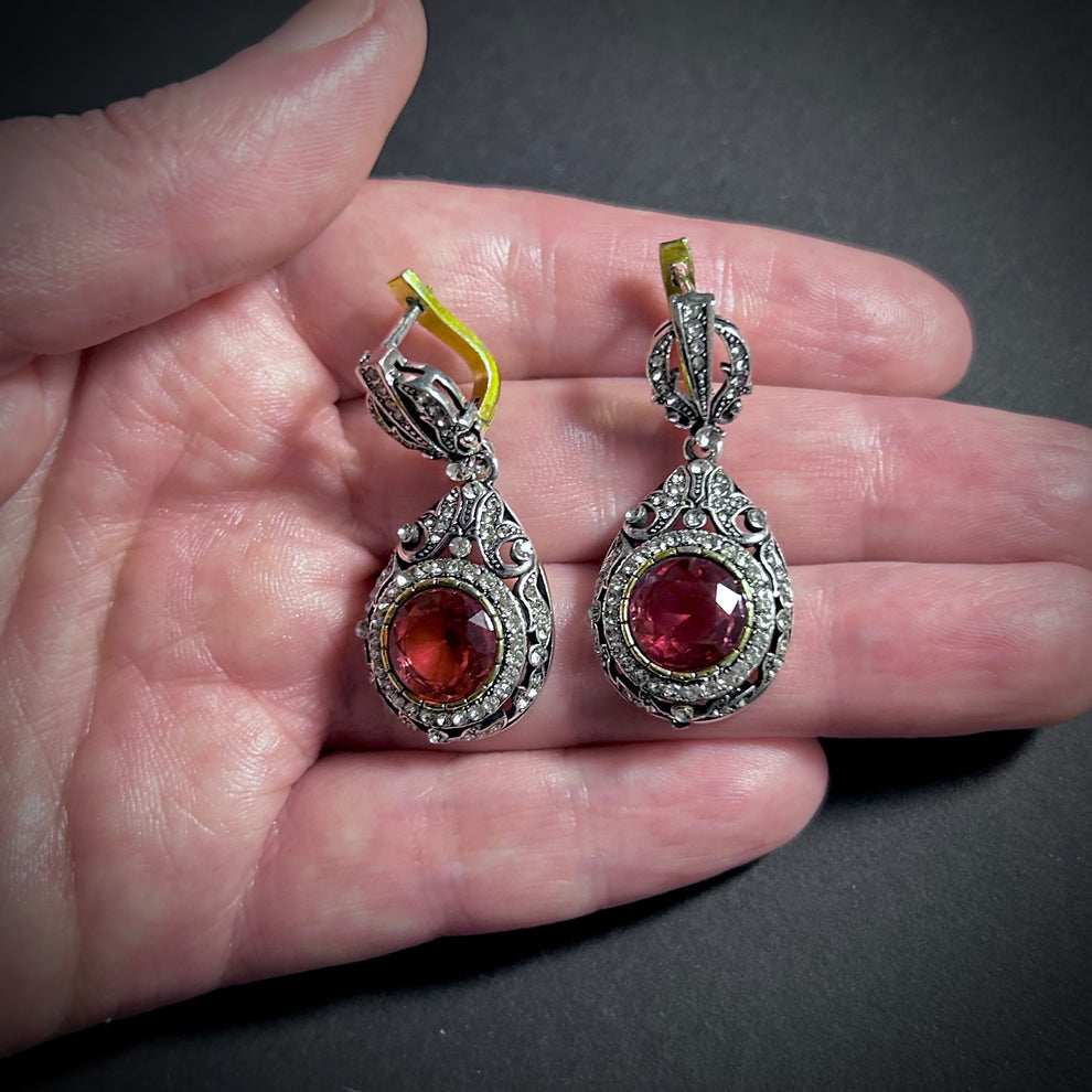 Retro Rhinestone Earings